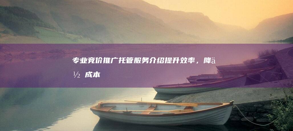 专业竞价推广托管服务介绍：提升效率，降低成本